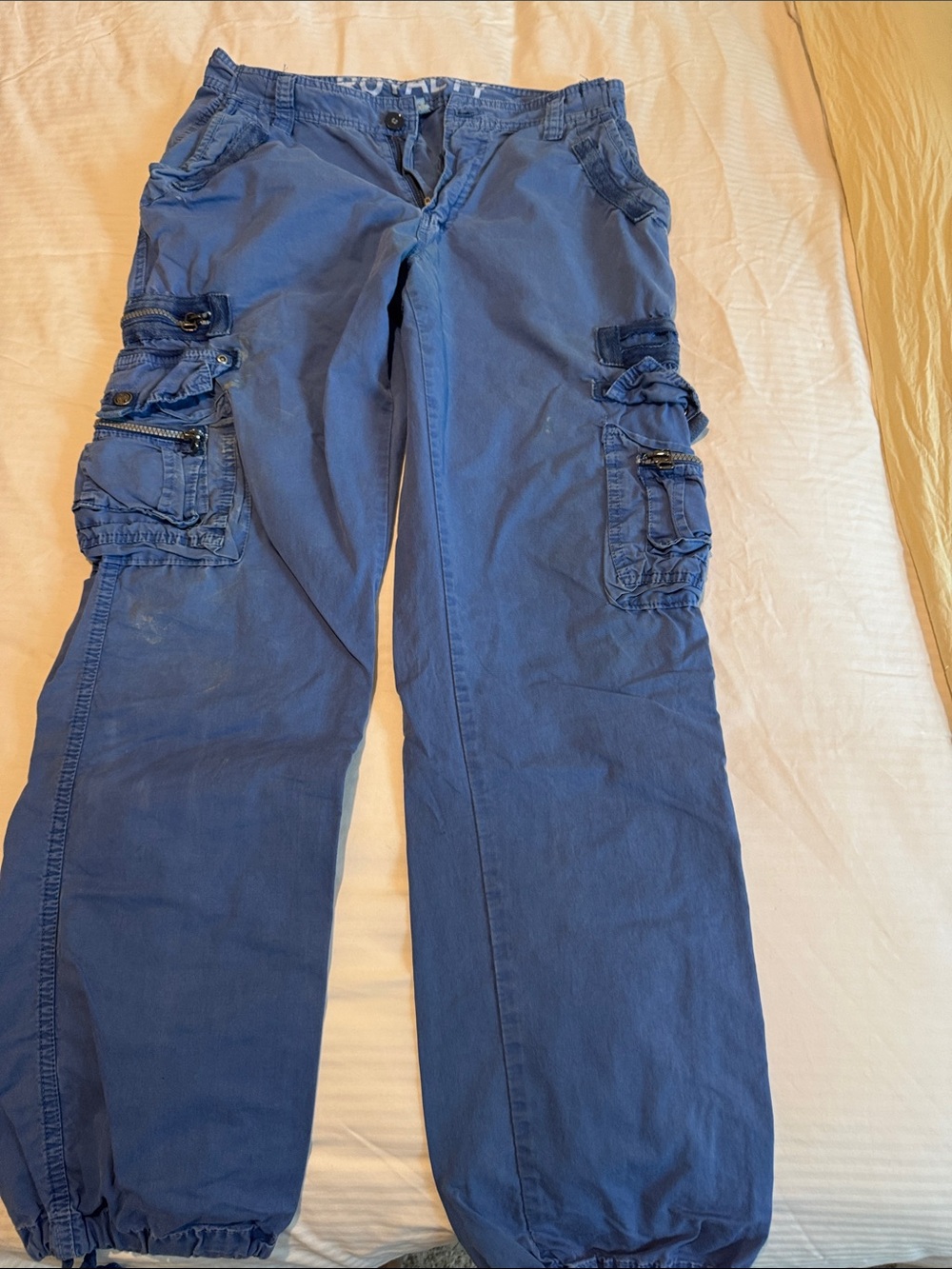 Unisex Blue Cargo Pants - Comfortable Utility Style